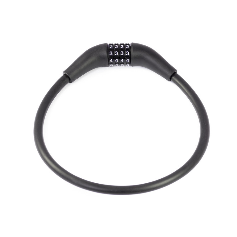 Combination lock 10 mm reinforced cable 60 cm