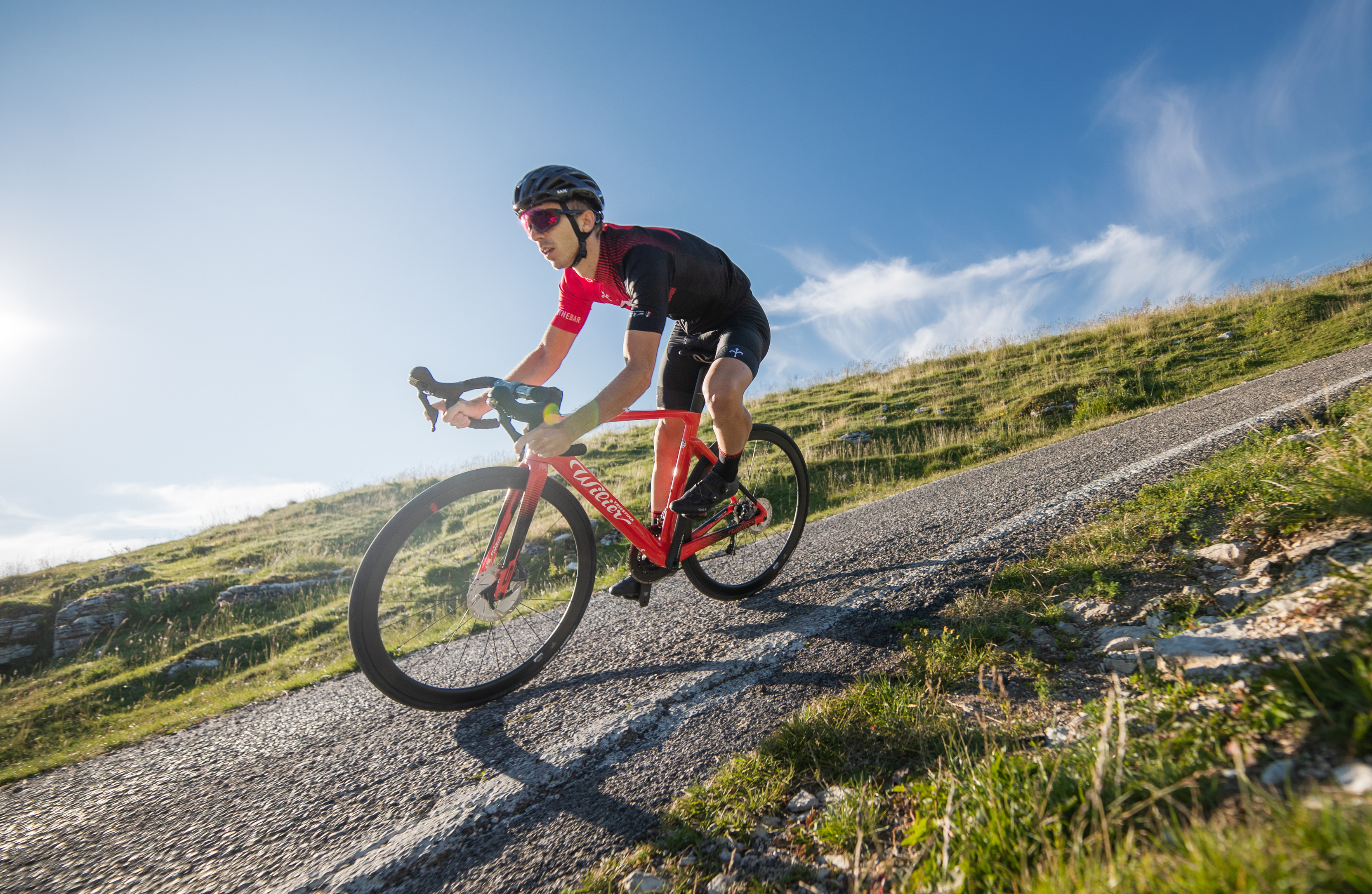 Veste Cyclisme Wilier Triestina Kosmos Homme L - Bleu - Fermeture éclair Complète - Italie