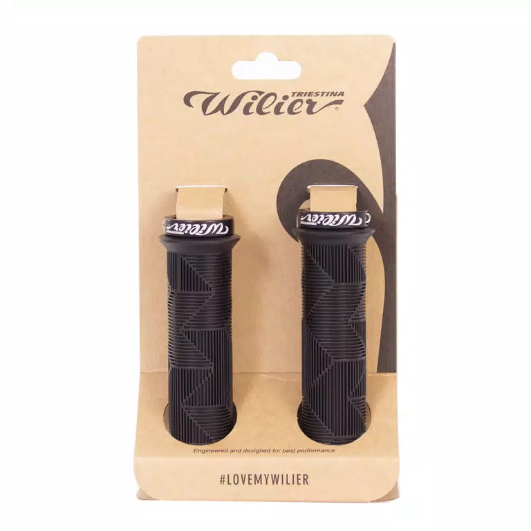 City & MTB grips black moulded thermoplastic
