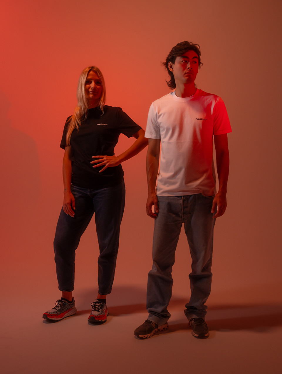 T-shirt Donna In Cotone 100% - Manica Corta, Girocollo, Vestibilit&agrave; Slim - Swagwear (Nera, Taglia Unica Petite)