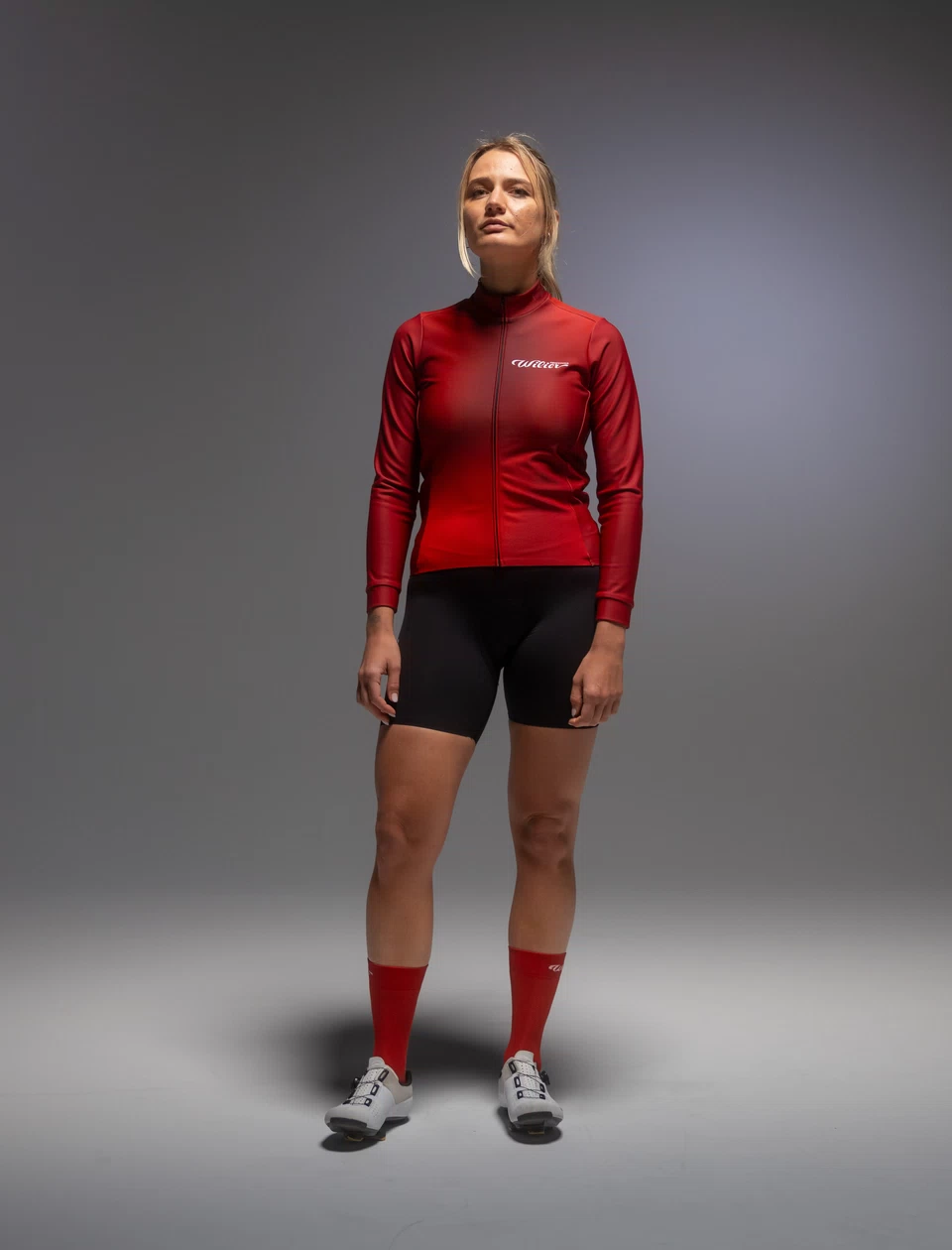 Aurora Long Sleeve Jersey - Cherry Red