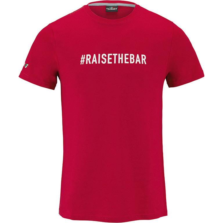 T-Shirt #Raisethebar rossa